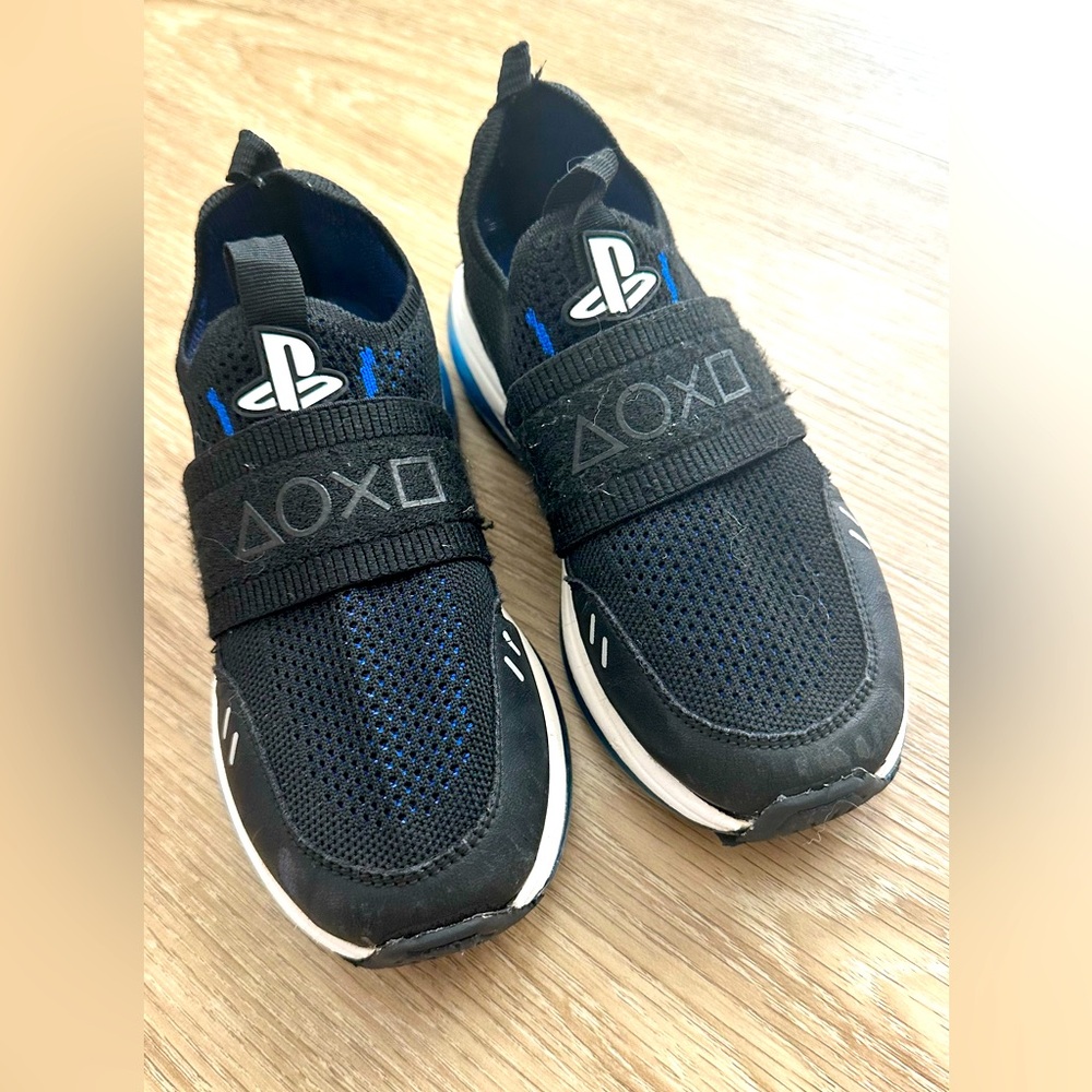 Kids Black and Blue Shoes Zara